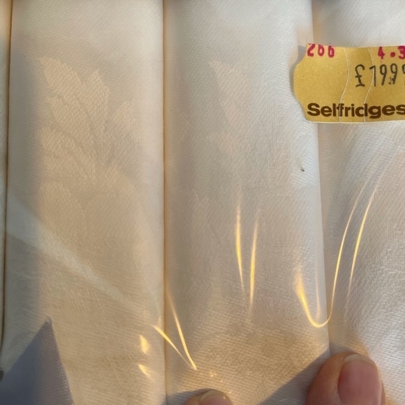 New in Box Vintage 100% Cotton Napkins Made in Ireland Set of 6 - Picture 11 of 14